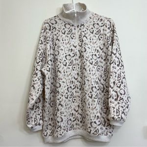 Aerie Leopard Print Oversized Sweatshirt